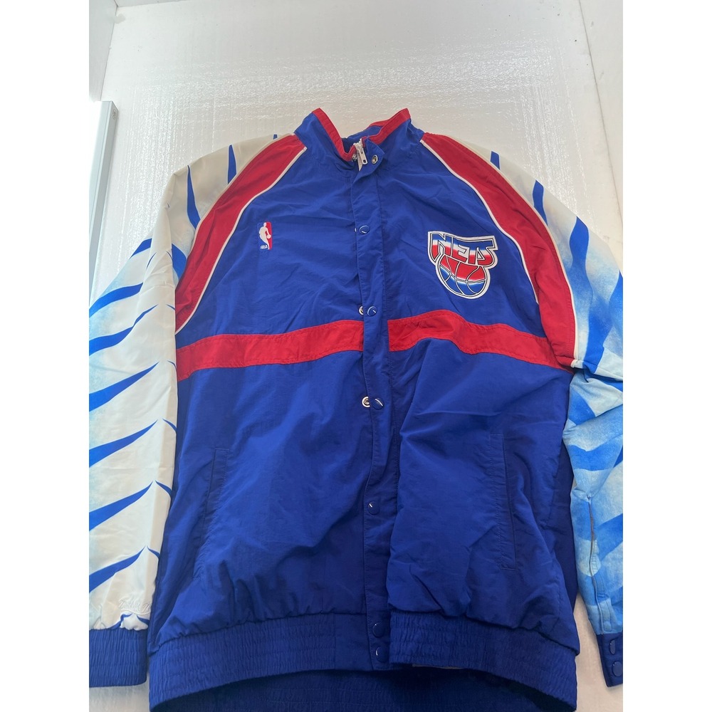 VTG Mitchell & Ness‎ NBA Nets Jacket 1993-94 Hardwood Classics Pullover XL Rare